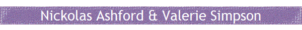Nickolas Ashford & Valerie Simpson